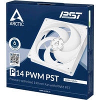 Ventilador Arctic P14 PWM PST Arctic P14 / 14cm / Branco