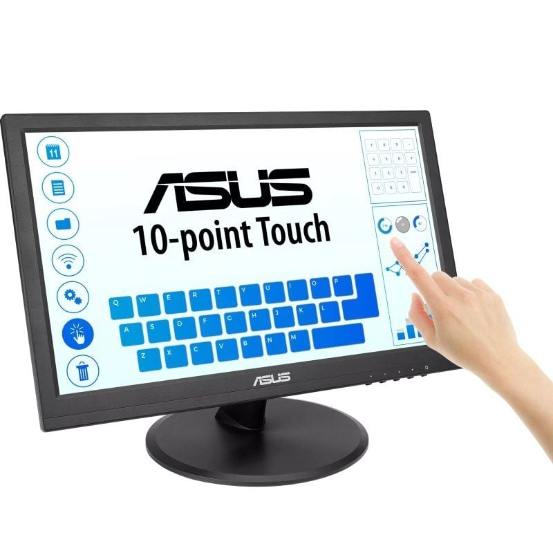 Monitor Tátil Profissional Asus VT169HE 15,6" / Full HD / Preto