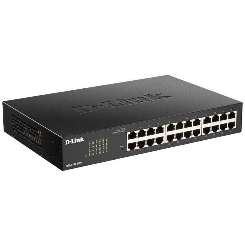 D-link Dgs-1100-24v2 24 Portas / Rj-45 Gigabit 10 / 100 / 1000 Switch Gerido
