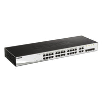 D-link Dgs-1210-28 28 Portas / Rj-45 Gigabit 10 / 100 / 1000 / SFP / SFP Switch Gerido