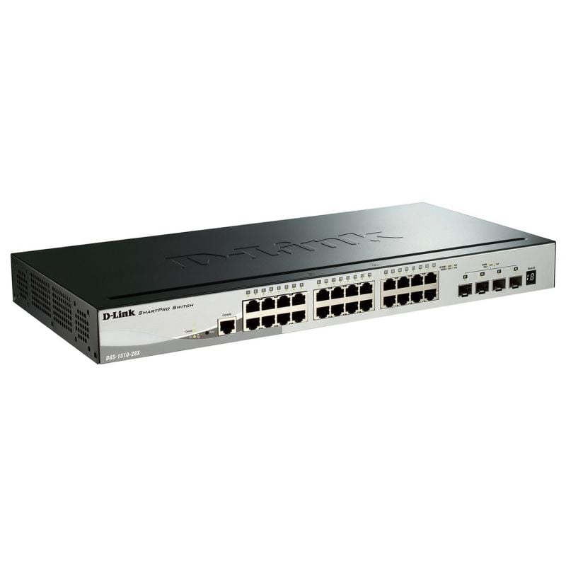 Switch D-link Smartpro Dgs-1510-28x 28 Portas / Rj-45 10 / 100 / 1000 / SFP