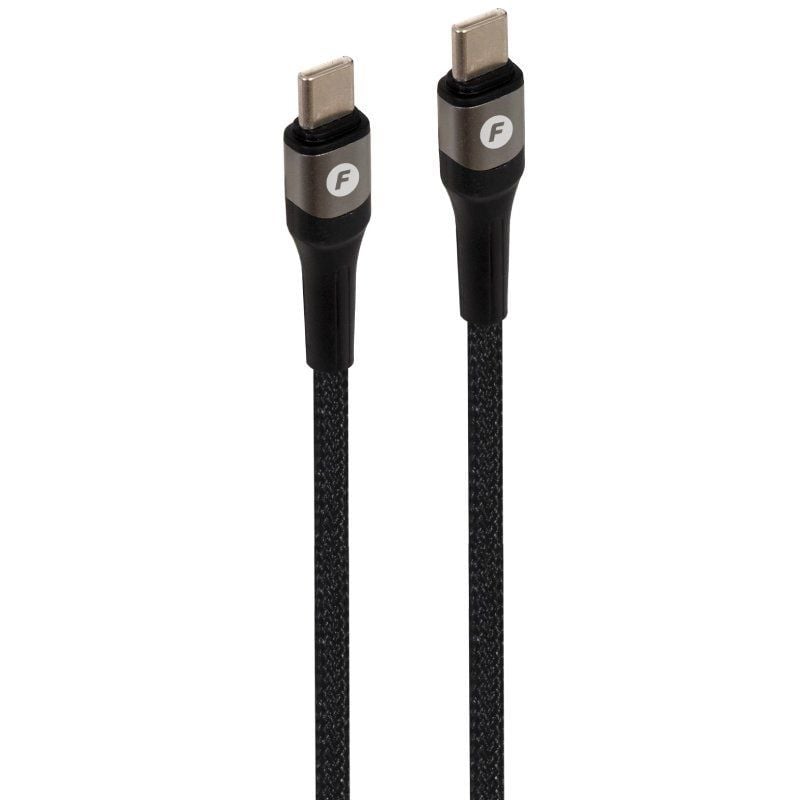 Fonestar USB 2.0 Tipo C Usb-cc / USB Tipo C Macho - USB Tipo C Macho / 480mbps / Até 100W / 1m / Pr…