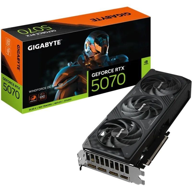 Placa Gráfica Gigabyte Geforce RTX 5070 Windforce OC SFF / 12GB GDDR7