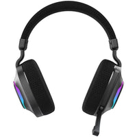 Auriculares para Jogos sem Fios Hiditec Vortex ARGB com Microfone / Jack 3.5 / Bluetooth / Preto