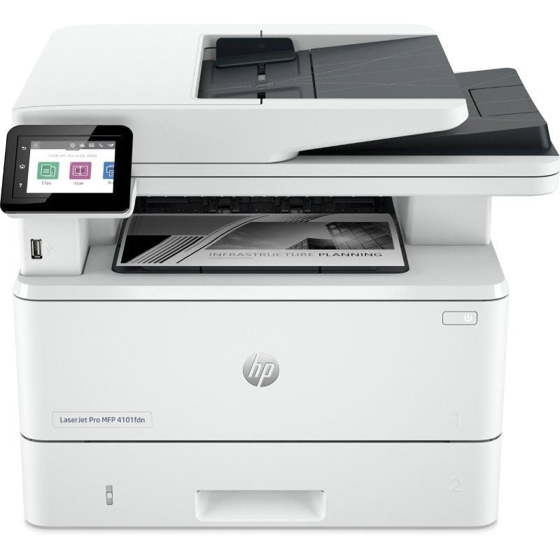 HP Laserjet Pro 4102FDN Multifunções Laser Monocromático Fax / Duplex / ADF / Branco