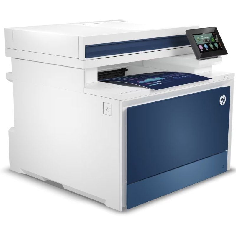 HP Laserjet Pro 4302dw Multifunções Laser a Cores / Wifi / Duplex / ADF / Branco e Azul