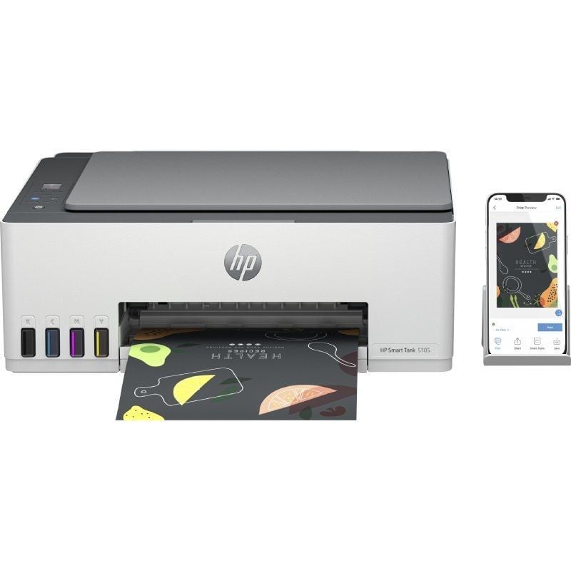 Impressora Multifunções Recarregável HP Smart Tank 5105 / Wifi / Branco