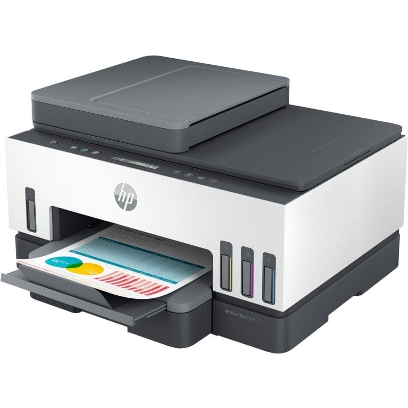 Multifunções Recarregável HP Smart Tank 7305 / Wifi / Duplex / ADF / Branco