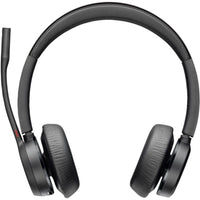 Auricular sem Fios Poly Voyager 4320 UC + Adaptador BT700 + Base de Carregamento / com Microfone /…