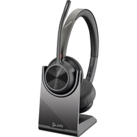 Auricular sem Fios Poly Voyager 4320 UC + Adaptador BT700 + Base de Carregamento / com Microfone /…