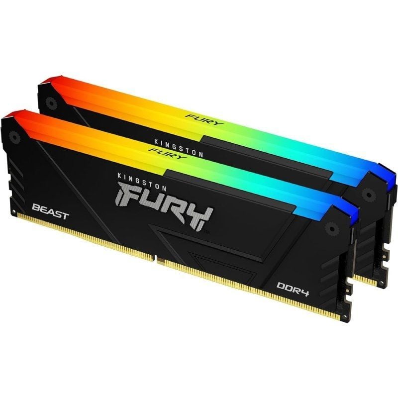 Memória RAM Kingston FURY Beast RGB 2 X 8GB / DDR4 / 3200mhz / 1.35v / CL16 / DIMM