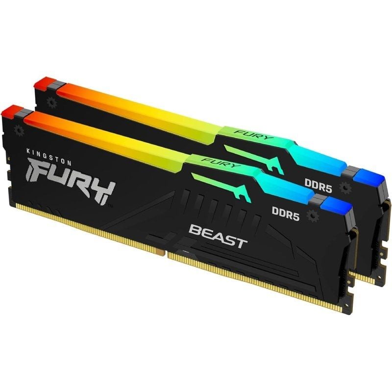 Memória RAM Kingston FURY Beast RGB 2 X 16GB / DDR5 / 6000mhz / 1.35v / CL36 / DIMM