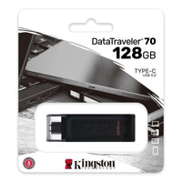 Unidade Flash USB Tipo C Kingston Datatraveler 70 de 128 GB