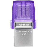 Unidade Flash Kingston Datatraveler Microduo 3C USB 3.2 128GB USB 3.2