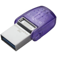 Unidade Flash Kingston Datatraveler Microduo 3C USB 3.2 128GB USB 3.2