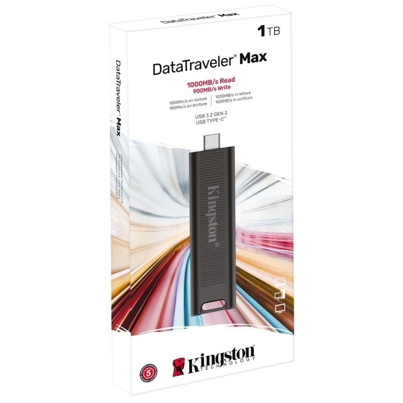Unidade Flash USB Tipo C Kingston Datatraveler Max 1TB