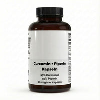 Cúrcuma (95% curcumina) + piperina - 60 cápsulas