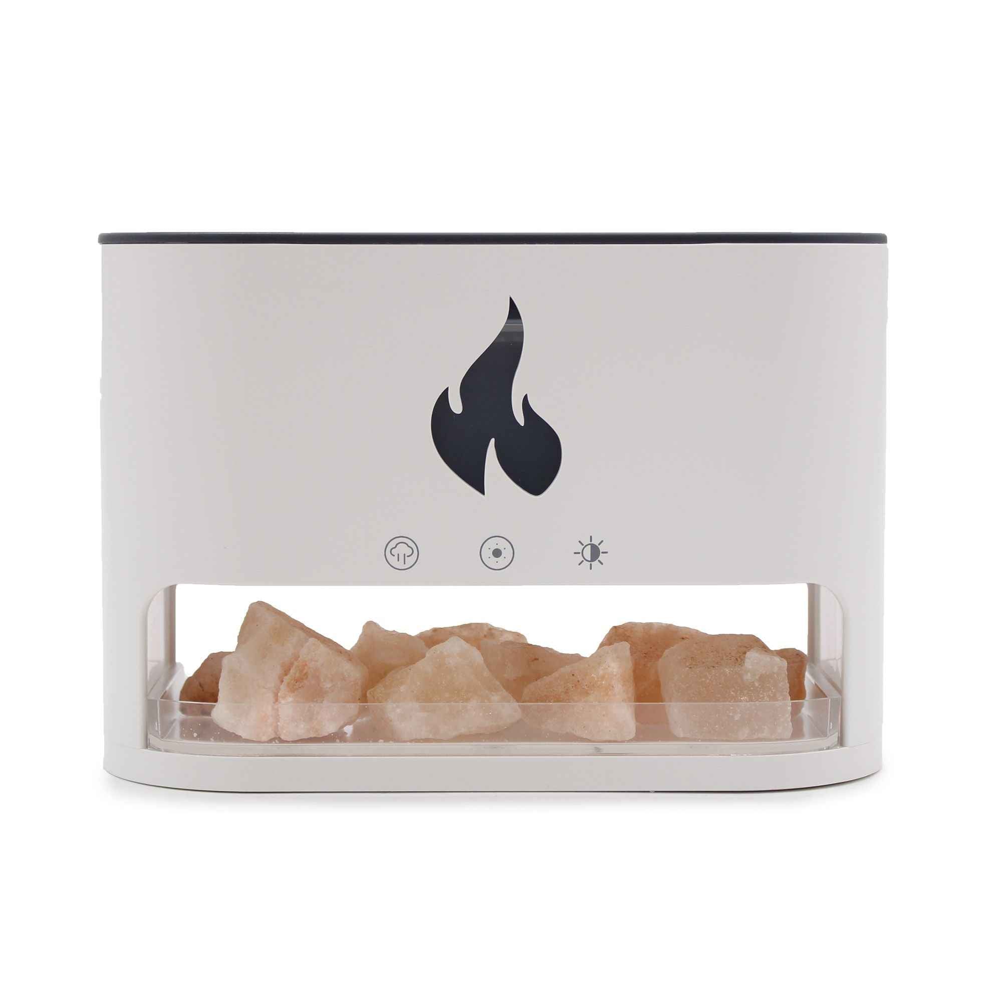 Difusor Aroma Blaze - Sal dos Himalaias - Efeito Chama - USB-C