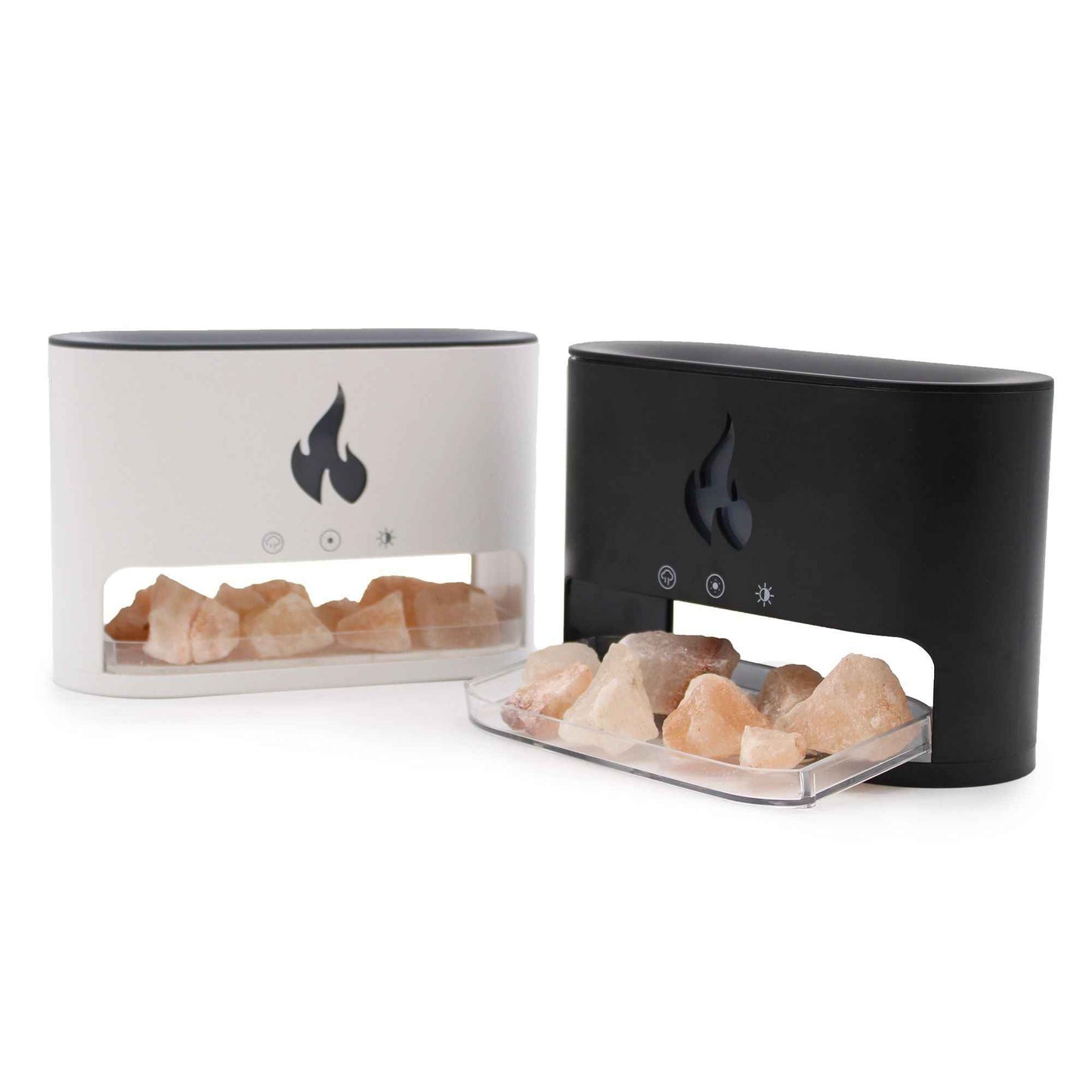 Difusor Aroma Blaze - Sal dos Himalaias - Efeito Chama - USB-C