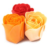 Conjunto de 9 rosas de sabonete - Rosas cor de pêssego