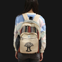 Large Hemp Backpack - Bohdi Tree Design
