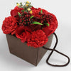 Buquê de flores de sabão - Rosa vermelha e cravo