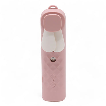 Ventilador e spray facial Pink Nano Mist - carregável por USB