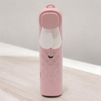 Ventilador e spray facial Pink Nano Mist - carregável por USB