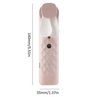 Ventilador e spray facial Pink Nano Mist - carregável por USB