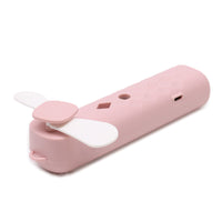 Ventilador e spray facial Pink Nano Mist - carregável por USB