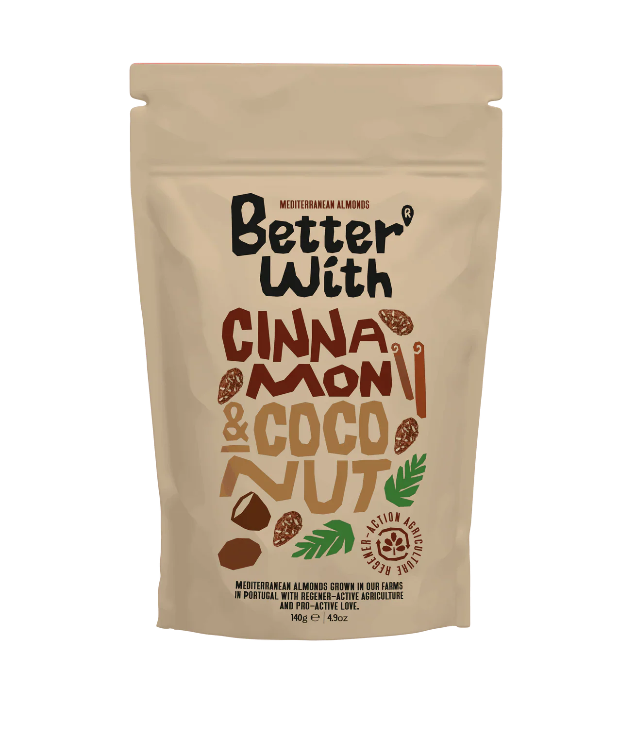 Amêndoas de Idanha com Canela e Coco - 140g
