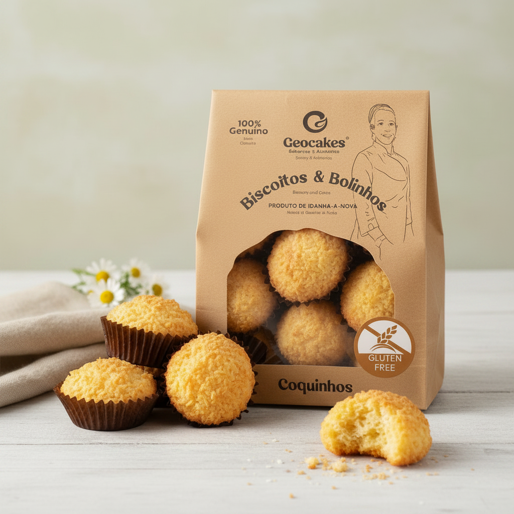 Coquinhos sem Glúten Geocakes - Doçaria Artesanal na Beira Baixa
