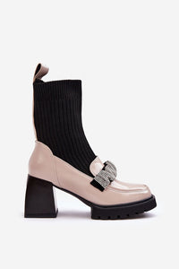 Heel boots model 187358