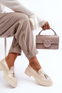 Heeled low shoes model 188520