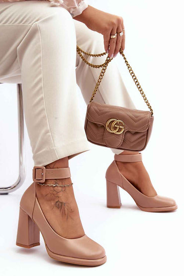 Block heel pumps model 188527