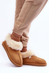 Pantufas quentes de camurça sintética modelo 188685