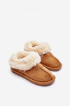 Pantufas quentes de camurça sintética modelo 188685
