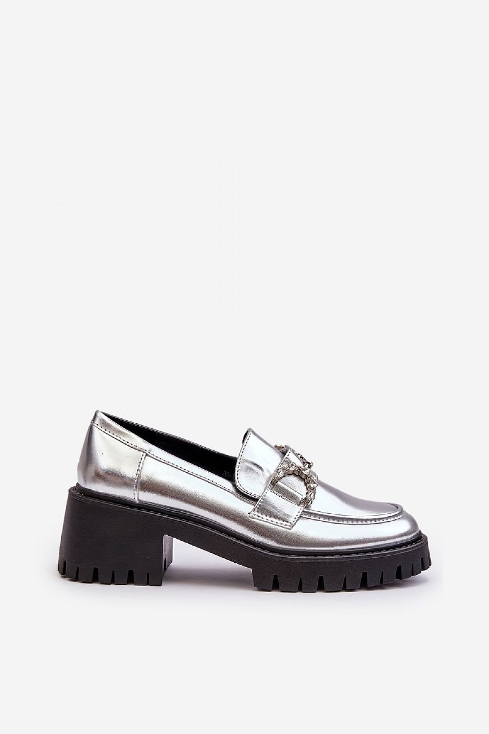 Heeled low shoes model 189876