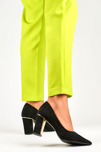 Block heel pumps model 190048