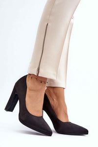 Block heel pumps model 191027