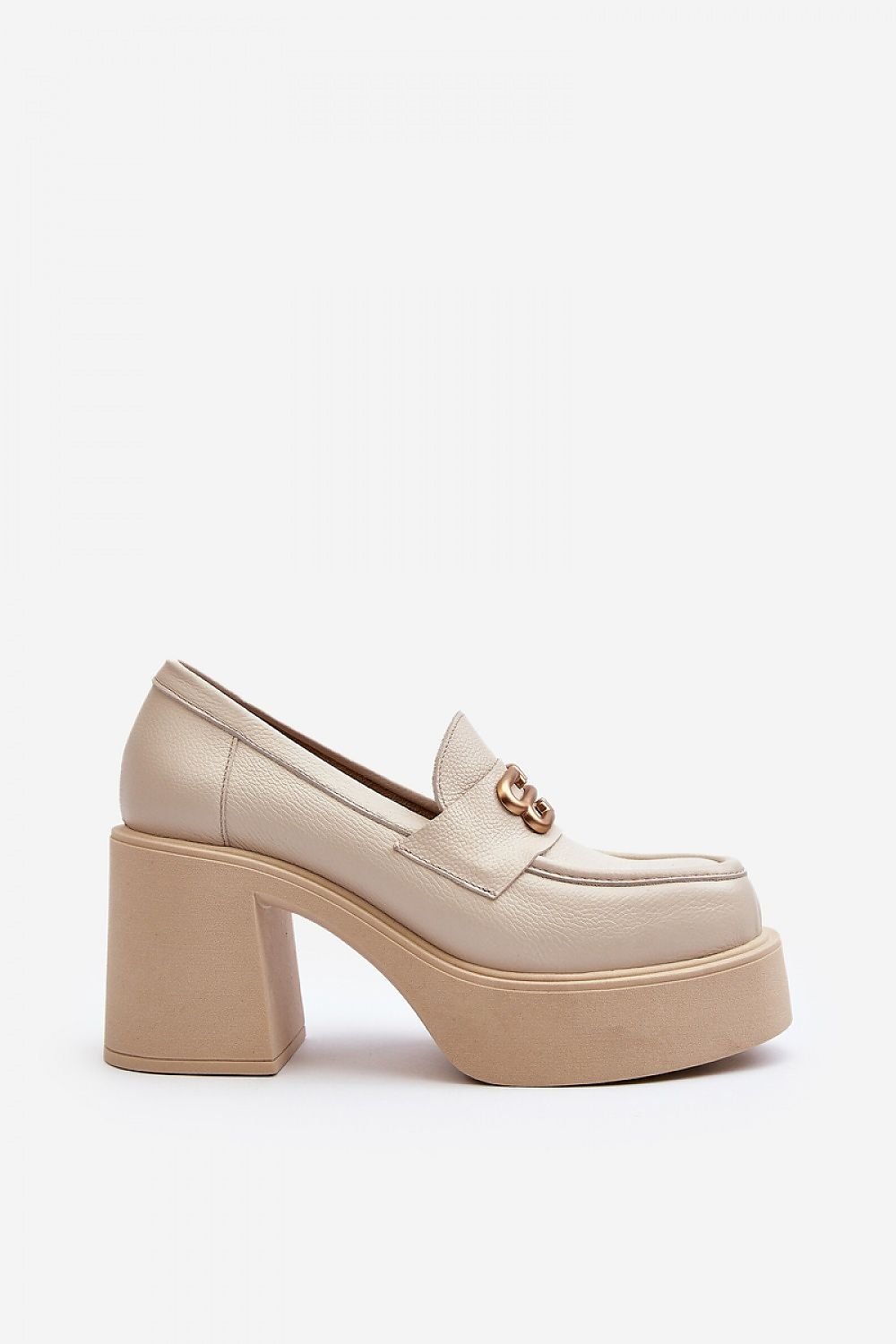 Heeled low shoes model 192289