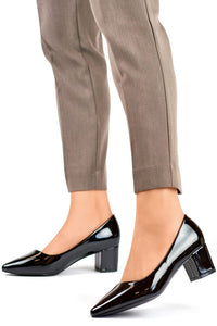 Block heel pumps model 193760