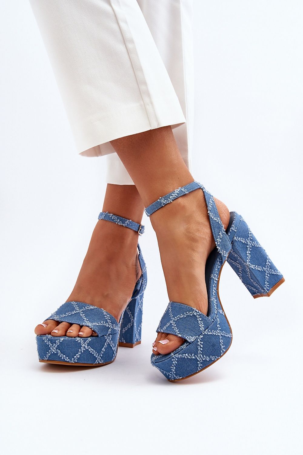 Heel sandals model 194141