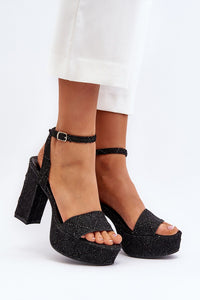 Heel sandals model 194142