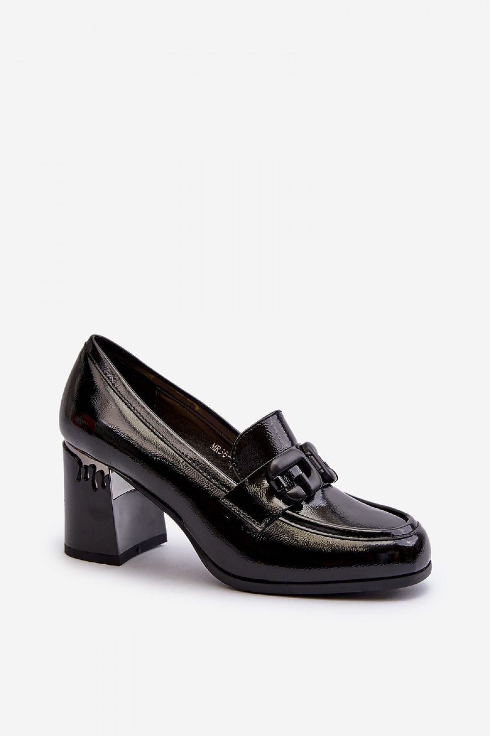 Heeled low shoes model 195396