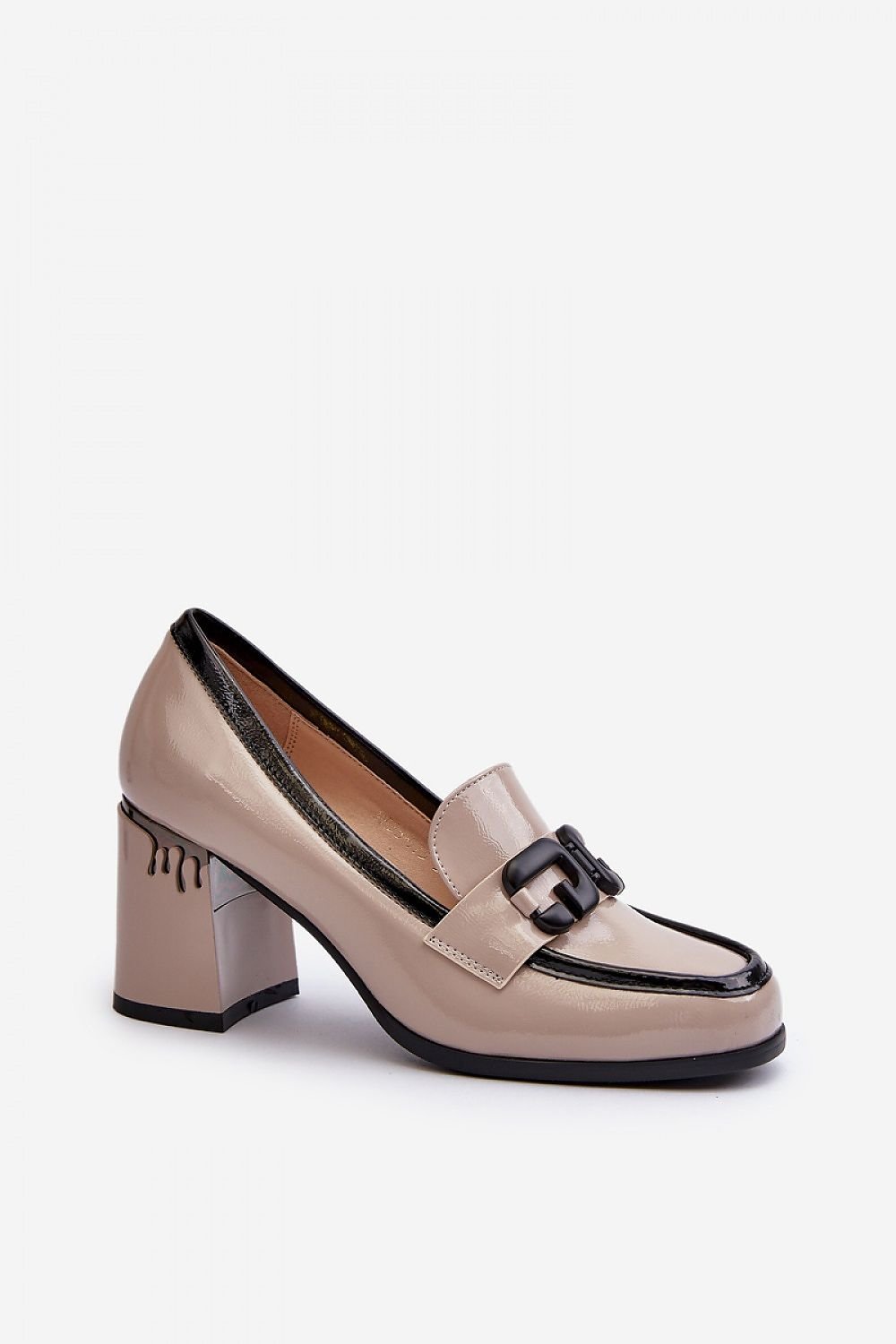 Heeled low shoes model 195397