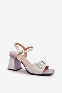 Heel sandals model 195418