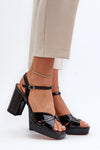 Heel sandals model 195543
