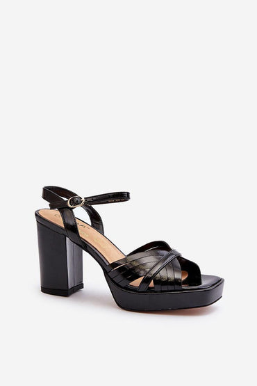 Heel sandals model 195543