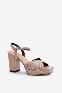 Heel sandals model 195544